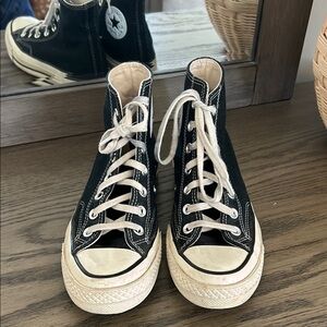 Converse Black and White High-Top Sneakers